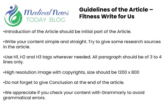 Guidelines for the article Medical News Today Blog