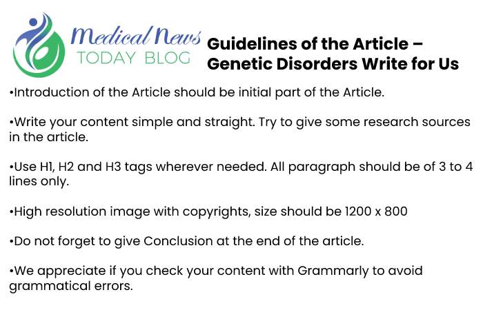 Guidelines for the article Medical News Today Blog 