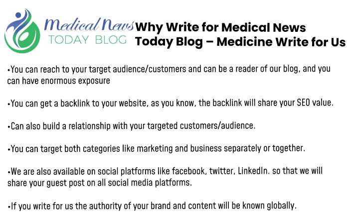 Why write for us medical news today blog 