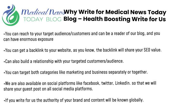 Why write for us medical news today blog 