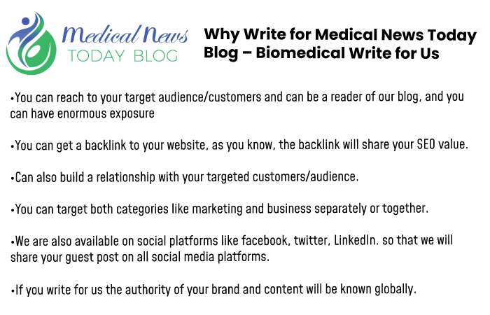 Why write for us medical news today blog