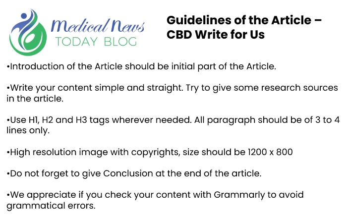 Guidelines for the article Medical News Today Blog