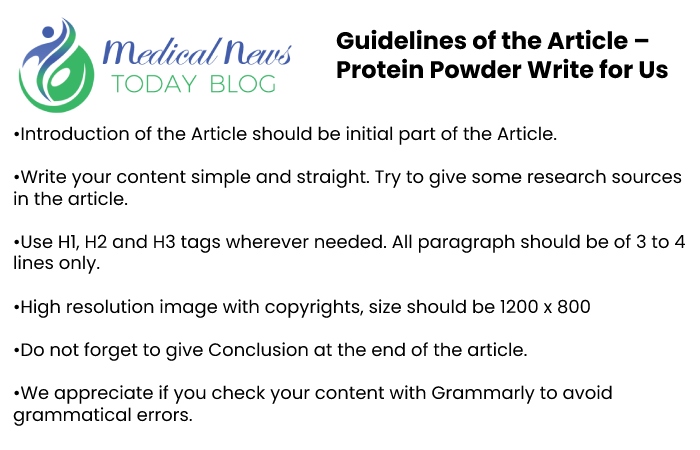 Guidelines for the article Medical News Today Blog 
