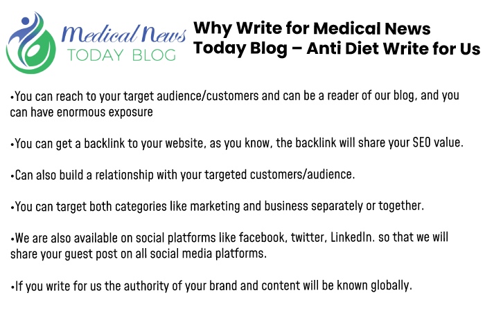 Why write for us medical news today blog 